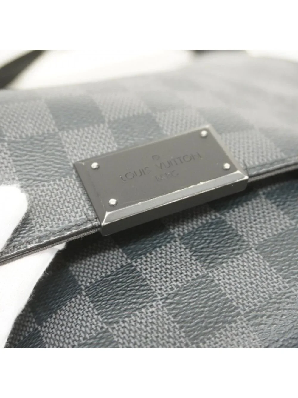Louis Vuitton Shoulder Bag Damier Graphite District MM Gray Black